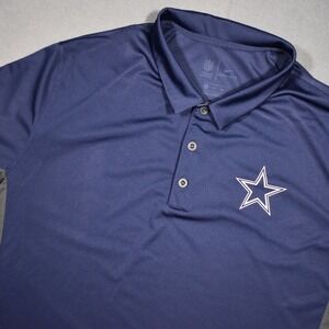 Dallas Cowboys Nike Mens X-Large Navy Team Apparel Dri-FIT Polo